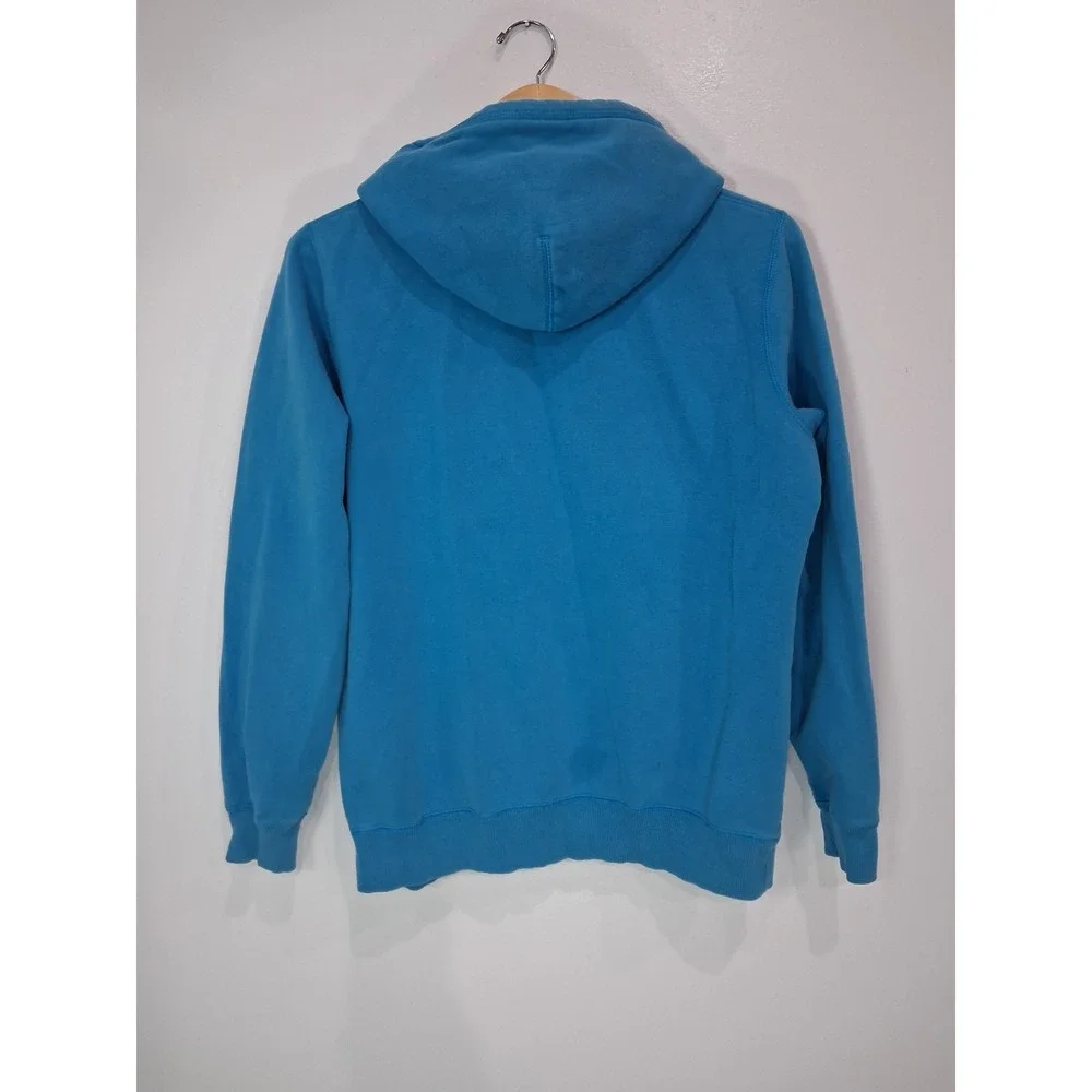 Nike Hoodie Womens XL Blue Spellout Pullover Graphic Sweatshirt Long Sleeve Logo
